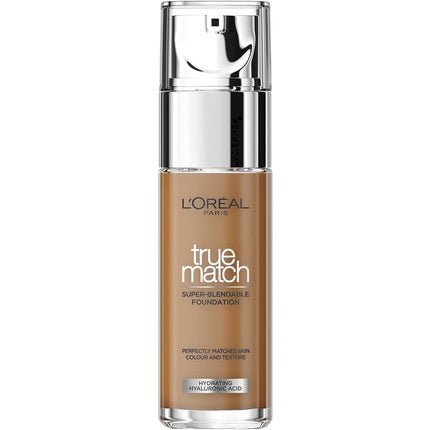 L'Oreal Paris True Match Liquid Foundation with Hyaluronic Acid SPF 17 Nut Brown 30ml - Maison des fragrances