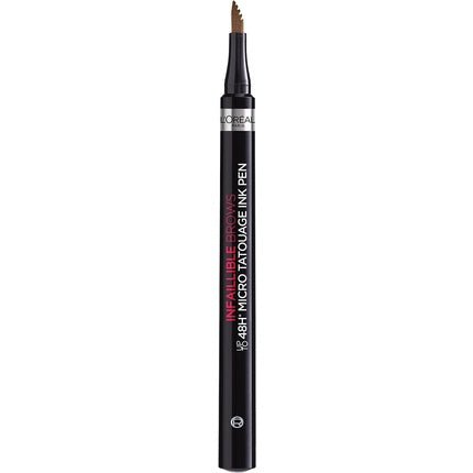L'Oreal Paris Unbelieva Brow Micro Tattoo 105 Brunette Smudge - Proof Felt Tip - Maison des fragrances