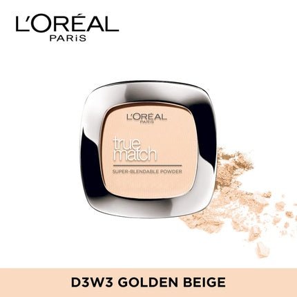 L'Oreal True Match Powder Pressed Powder 3w Warm Undertone 9g - Maison des fragrances