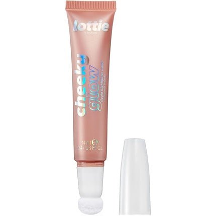 Lottie London Cheeky Glow Peach Bellini Liquid Blush & Sheer Highlighter Hyaluronic Acid Vegan Cruelty - free - Maison des fragrances