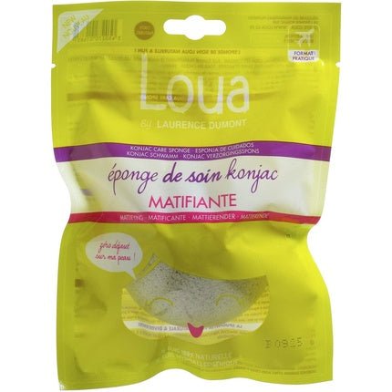 LOUA Konjac Mattifying Sponge for Removing Makeup from Combination and Oily Skin - Maison des fragrances