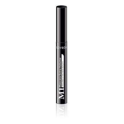 Lovren Mascara M1 Extra Volume, Volume and Curl Free, Nickel - Free, Paraben - Free, Dermatologically Phthalate Tested, Made from Natural Wax, Black 10ml - Maison des fragrances