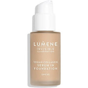 LUMENE Invisible Illumination Tinted Serum Foundation SPF30 with Vegan Collagen Serum and Hyaluronic Acid Shade 4 30ml - Maison des fragrances