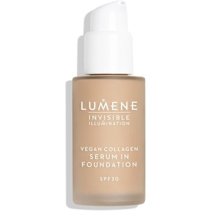LUMENE Invisible Illumination Tinted Serum Foundation SPF30 with Vegan Collagen Serum and Hyaluronic Acid Shade 4 30ml - Maison des fragrances