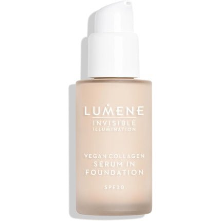 LUMENE Invisible Illumination Tinted Serum Foundation SPF30 with Vegan Collagen Serum & Hyaluronic Acid Shade 00 30ml - Maison des fragrances