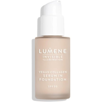 LUMENE Invisible Illumination Tinted Serum Foundation SPF30 with Vegan Collagen Serum & Hyaluronic Acid Shade 0.5 30ml - Maison des fragrances