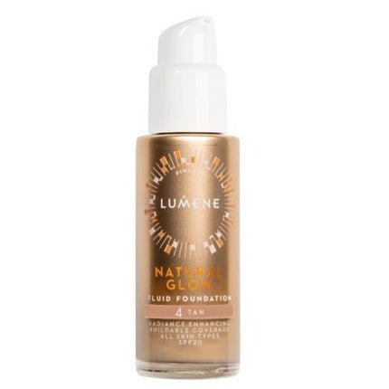 Lumene Natural Glow Fluid Foundation Illuminating 4 Tan 30ml - Maison des fragrances