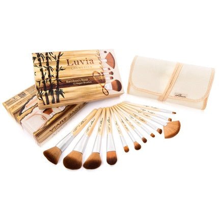 Luvia Cosmetics Vegan Makeup Brush Set - 12 Brushes for Sensitive Skin - Gift Idea for Women - Maison des fragrances