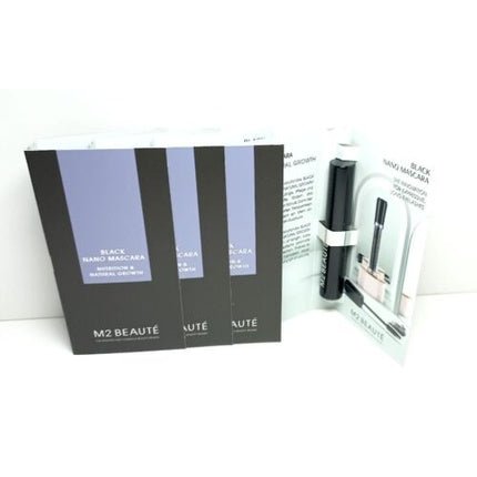 M2 Beauté Black Nano Mascara Nutrition and Natural Growth 6ml - Maison des fragrances