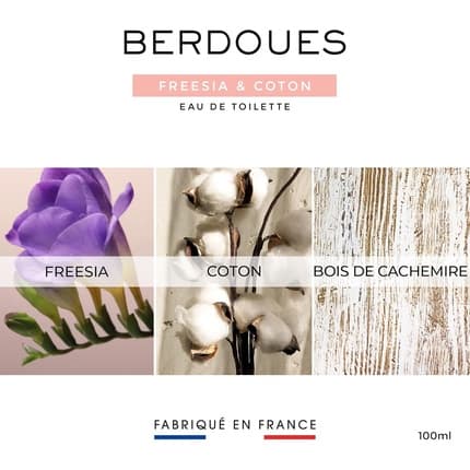 Berdoues Freesia & Cotton Fresh and Floral Made in France Eau de Toilette (EDT) Mixte
