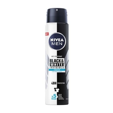 Nivea Black & White Invisible Fresh Antiperspirant 48h Déodorant (Déo) Homme 250ml