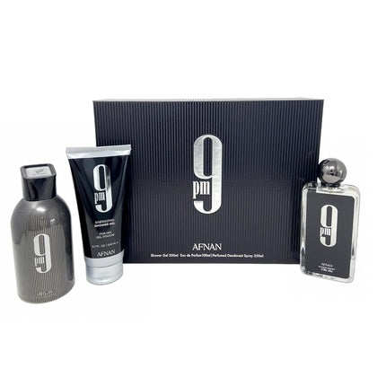Afnan 9 PM Gift Set Shower Gel Deo Coffret (Coffret) Homme 100ml