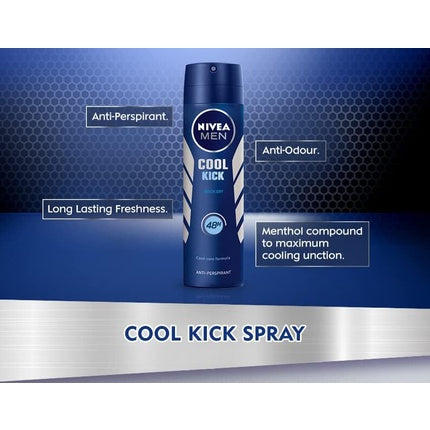 Nivea Men Cool Kick Deodorant Spray 200ml Nivea