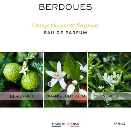 Berdoues Fleur D'Oranger & Bergamote Eau de Parfum (EDP) Mixte 50ml