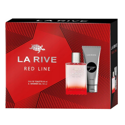 La Rive RED LINE Eau de toilette  Coffret 90ml Parfum  + 100ml Shower Gel New & Original! La Rive