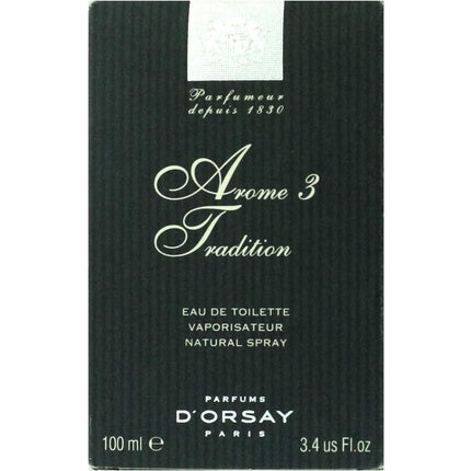 Arome 3 Tradition Eau De Toilette 100ml Natural Spray