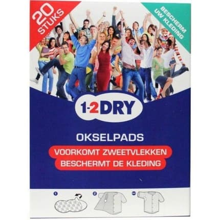 1-2dry 1 2Dry Underarm Pads Antiperspirant - Against Sweat Stains - Absorbent Unisexe