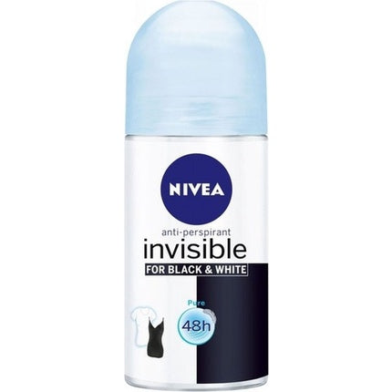 Nivea Deodorant Roller Invisible Black & White Pure 50ml Nivea