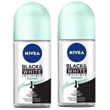 Nivea Invisible Black & White Fresh Anti-Perspirant Roll-On Deodorant Nivea