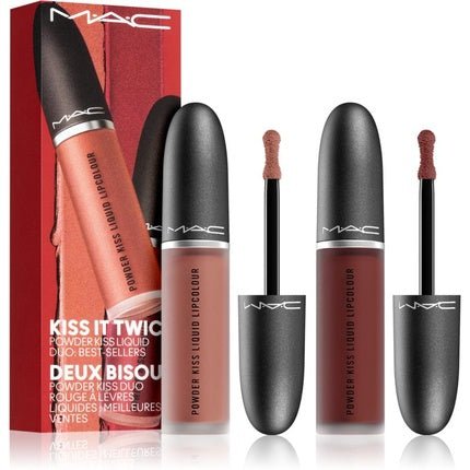 MAC Cosmetics Powder Kiss Liquid Duo Gift Set - Kiss It Twice - Maison des fragrances