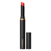 MAC Powder Kiss Velvet Blur Slim Stick Lipstick 875 Devoted To Danger Bright Orange Red - Maison des fragrances