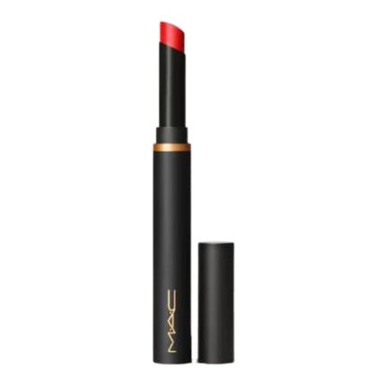 MAC Powder Kiss Velvet Blur Slim Stick Lipstick 889 Ruby New Vivid Blue Red - Maison des fragrances