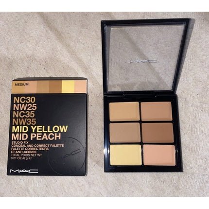 MAC Studio Fix Conceal & Correct Palette Medium Full Size 0.21 oz - New In Box! - Maison des fragrances