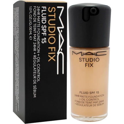 MAC Studio Fix Fluid SPF 15 24Hr Matte Foundation Plus Oil Control NC40 for Women 1 oz - Maison des fragrances