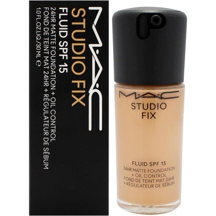 MAC Studio Fix Fluid SPF 15 24Hr Matte Foundation Plus Oil Control NC40 for Women 1 oz - Maison des fragrances