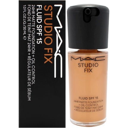 MAC Studio Fix Fluid SPF 15 24Hr Matte Foundation Plus Oil Control NW40 for Women 1 oz - Maison des fragrances