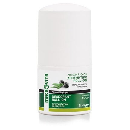Macrovita Macrovita Deodorant Roll-On Energy Olive Oil & Ginger 50ml - Maison des fragrances