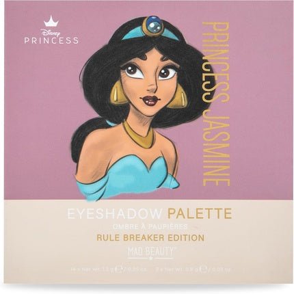 MAD Beauty Disney Pure Princess Jasmine Aladdin 16 Shade Palette Metallic Finish Full Coverage Powder for Women - Maison des fragrances