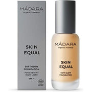 MÁDARA Skin Equal Liquid Foundation for Face Makeup 40 Sand Organic Skincare Soft Glow Air Mineral Foundation with Hyaluronic Acid and SPF15 Adjustable Coverage 30ml - Maison des fragrances