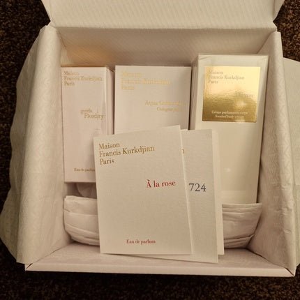 Maison Francis Kurkdjian Body Lotion and Perfumes Gift Box - Maison des fragrances