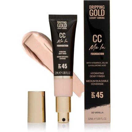 Make - Up CC Me in Honey CC Cream Face Coating Moisturizing Adjustable Coverage - Maison des fragrances