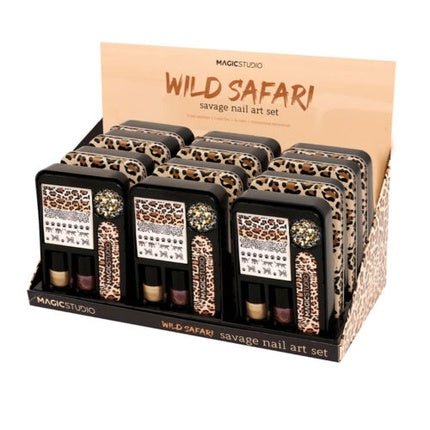 Make - Up Magic Studio Wild Safari Savage Nail Art Set 6 Pieces - Maison des fragrances