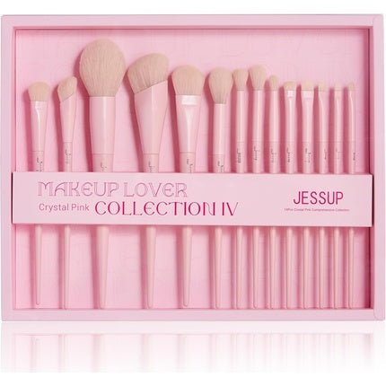 Makeup Lover Crystal Pink Collection Iv Makeup Brush Set T495 14 Pieces - Maison des fragrances