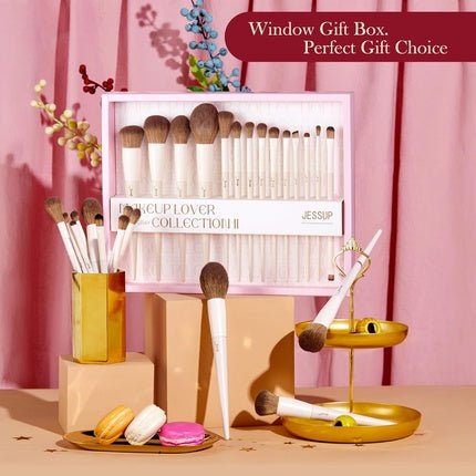 Makeup Lover Light Gray Collection Ii Makeup Brush Set T329 - G 14 Pieces - Maison des fragrances