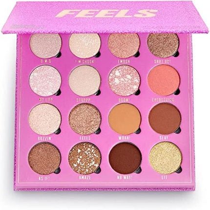 Makeup Obsession London Feels Eyeshadow Palette 16 Shades 20.8g - Maison des fragrances