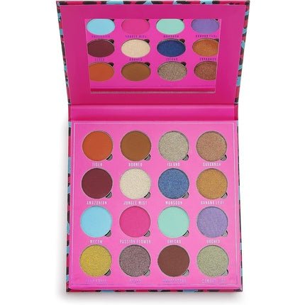 Makeup Obsession London In The Neon Jungle Eyeshadow Palette 16 Shades 20.8g - Maison des fragrances