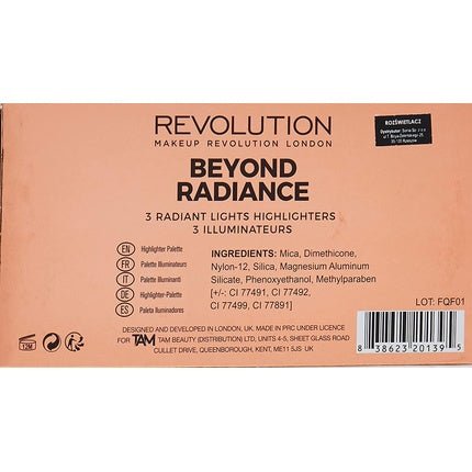 Makeup Revolution Beyond Radiance Highlighter Palette 15g - Maison des fragrances