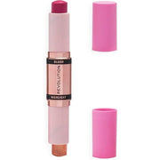 Makeup Revolution Blush & Highlight Stick Champagne Shine Face Blusher and Highlighter 4.3g - Maison des fragrances