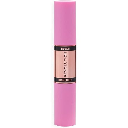 Makeup Revolution Blush & Highlight Stick Champagne Shine Face Blusher and Highlighter 4.3g - Maison des fragrances