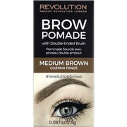 Makeup Revolution Brow Pomade Medium Brown 2.5g - Maison des fragrances