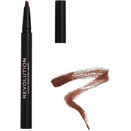 Makeup Revolution Bushy Brow Pen Medium Brown 0.5ml - Maison des fragrances