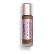 Makeup Revolution Conceal and Define Concealer Full Coverage Matte Finish C17.5 for Dark Deep Skin Tones Vegan Cruelty - Free 0.7 Fl Oz - Maison des fragrances