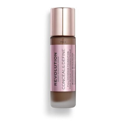 Makeup Revolution Conceal and Define Concealer Full Coverage Matte Finish C17.7 for Dark Deep Skin Tones Vegan Cruelty - Free 0.7 Fl Oz - Maison des fragrances