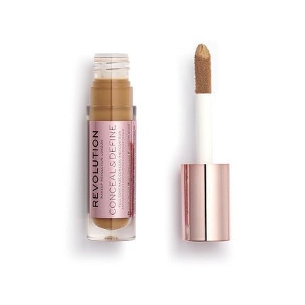 Makeup Revolution Conceal & Define Concealer Full Coverage Makeup Matte Finish Long Wear Vegan C14.5 4ml - Maison des fragrances