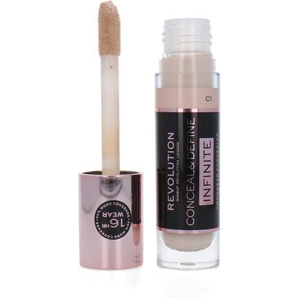 Makeup Revolution Conceal & Define XL Infinite Longwear Concealer C1 - Maison des fragrances