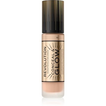 Makeup Revolution Conceal & Glow Foundation - F9, 23 ml - Maison des fragrances